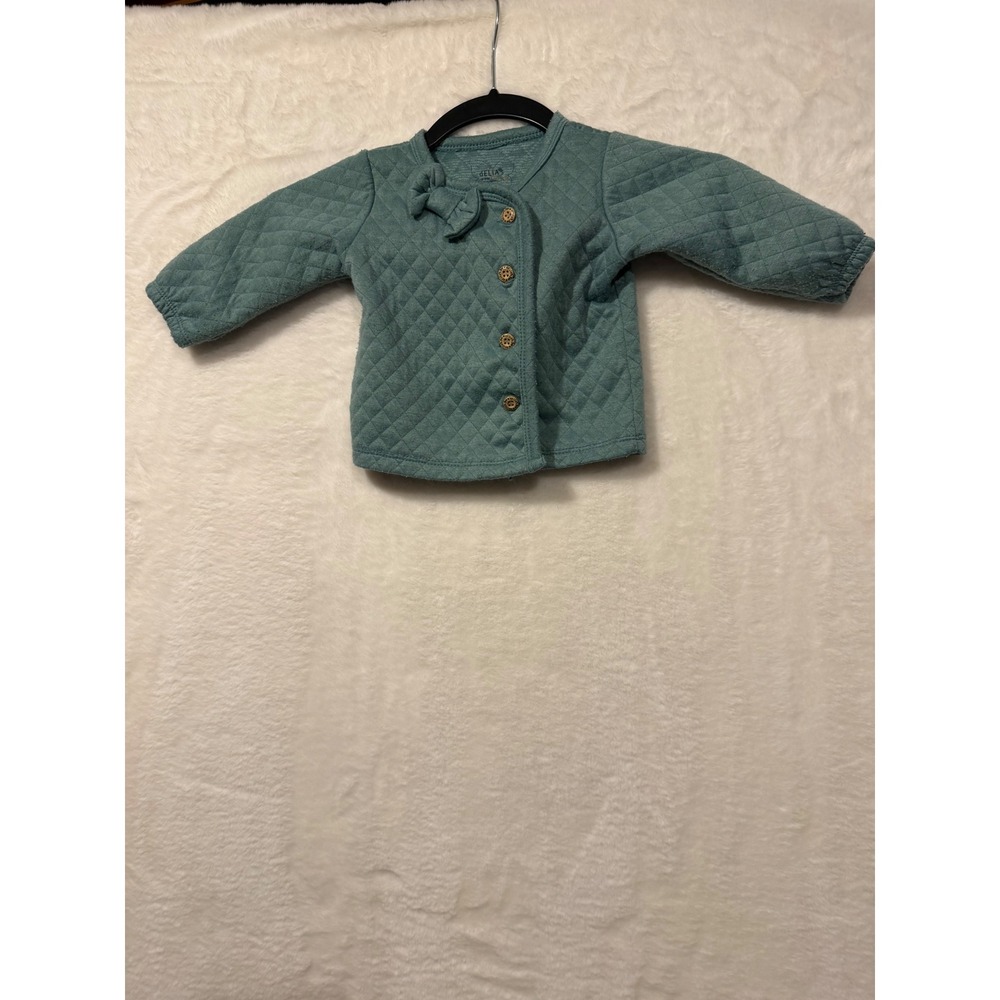 dELiA*s Baby Girl 6-9M Quilted Cardigan Sweater Bow Button Front Jacket